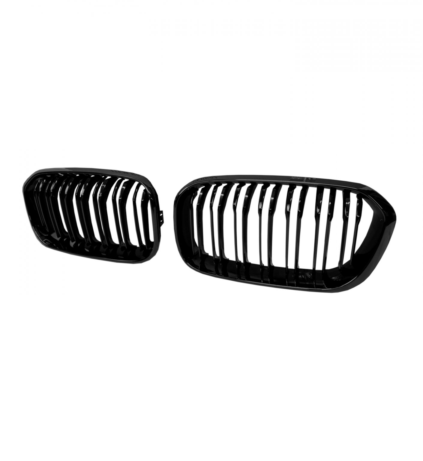 15 -19 BMW 1 Series F20 F21 Facelift Double Slat Kidney Grille- Gloss Black - Image 2