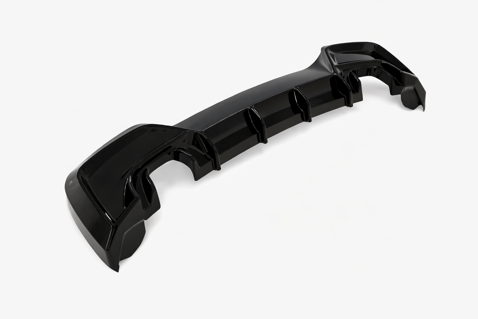 12 -14 BMW F20 F21 Rear Diffuser Maxton Style - Gloss Black - Image 2