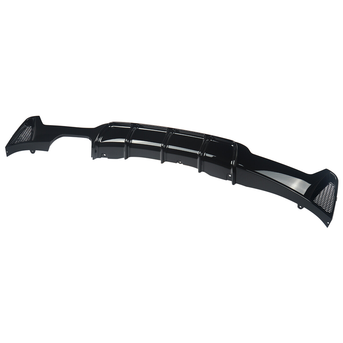14 - 19 Bmw 4 series F32 F33 F36 M Style Rear Diffuser Twin Exit - Glossy Black
