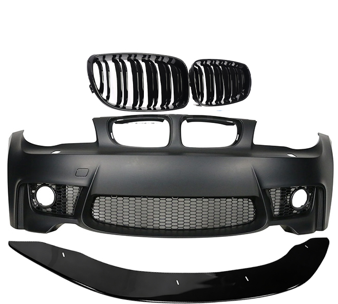 05 -13 BMW 1 Series E87 E81 E82 E88 1M Inspired Front Bumper - Image 3