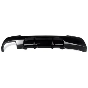 05-13 BMW 3 Series E90 E91  Rear Diffuser Twin Outlet - Gloss Black