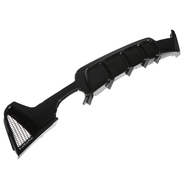 Double Rear Diffuser 14 - 19 Bmw 4 series F32 F33 F36 M Style Rear Diffuser Dual Exit ...
