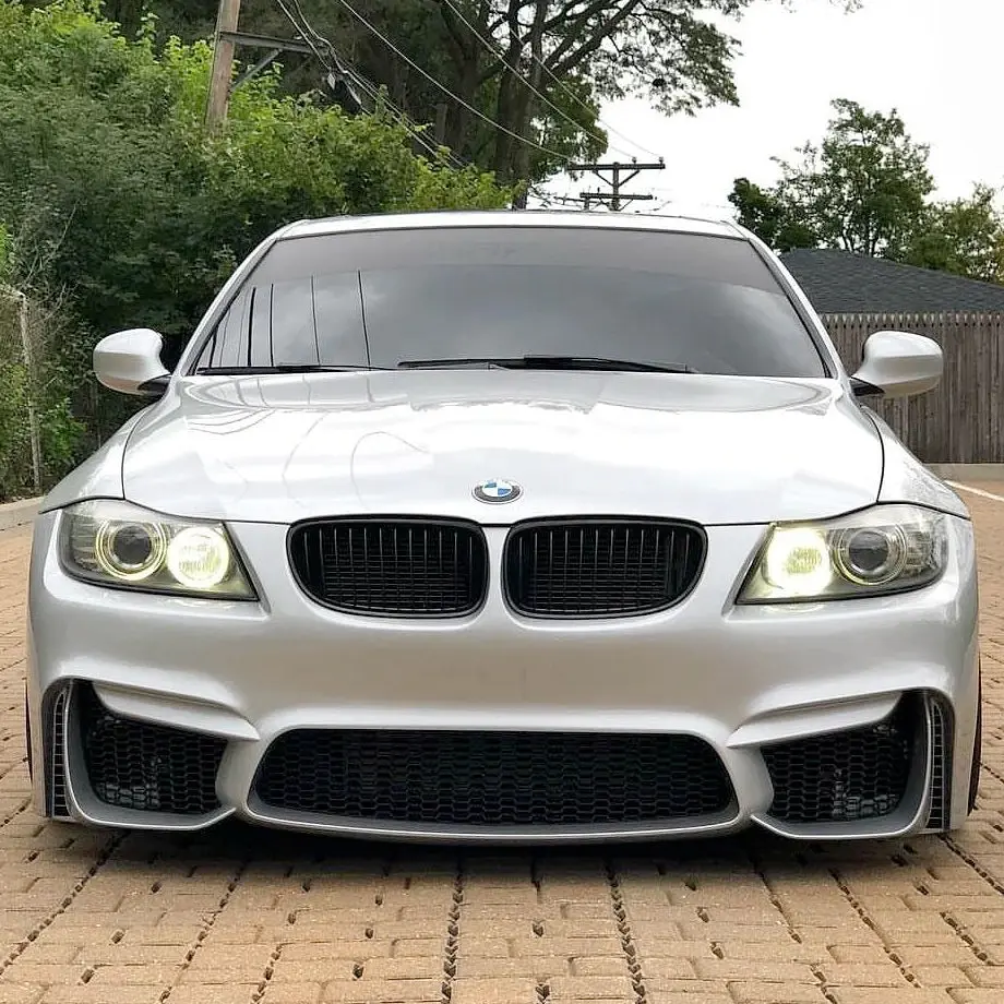 09 - 11 BMW 3 Series E90 M4 Inspired Front Bumper - ABS Plastic - Image 3