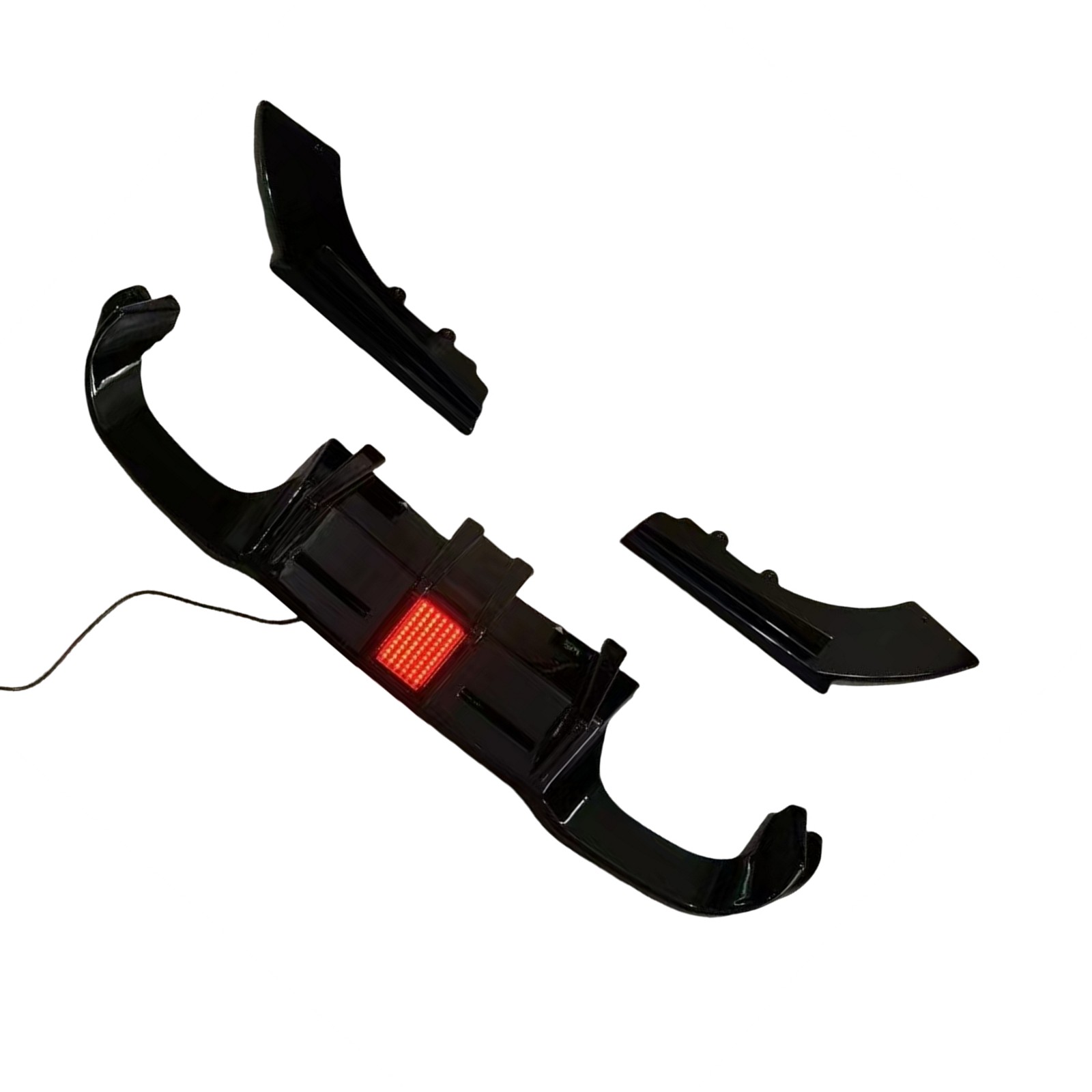 14- 21 BMW 2 Series F87 M2 LED MTC Style Rear Diffuser - Gloss Black - Image 2