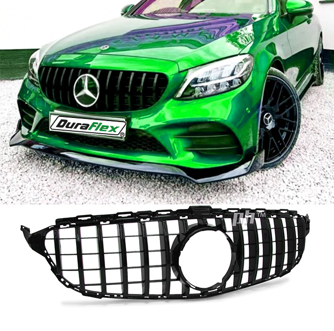 14 - 21 Mercedes C Class W205 C205 GT-R Panamericana Front Grill - Gloss Black - Image 2
