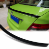 08 - 14 Mercedes C Class W204  Boot Spoiler Lip - Gloss Black