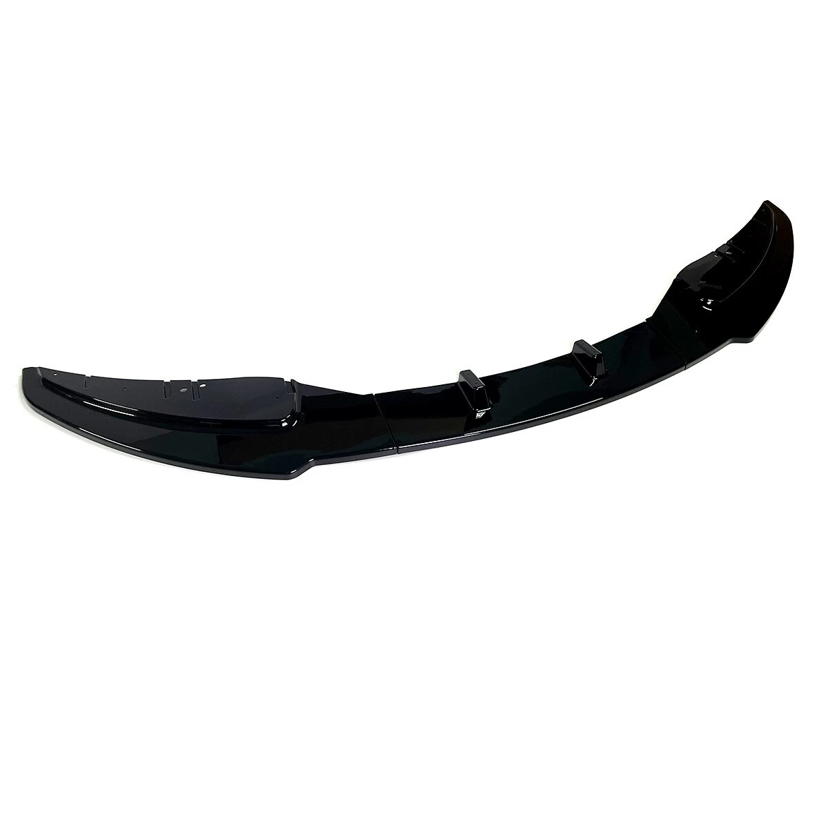 05-11 BMW 1 Series E81 E82 E87 E88 Front Bumper Lip Splitter - Gloss Black - Image 2