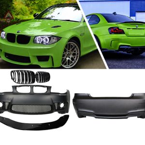 05 -13 BMW 1 Series E87 E81 E82 E88 1M Inspired Front & Rear Bumper Kit