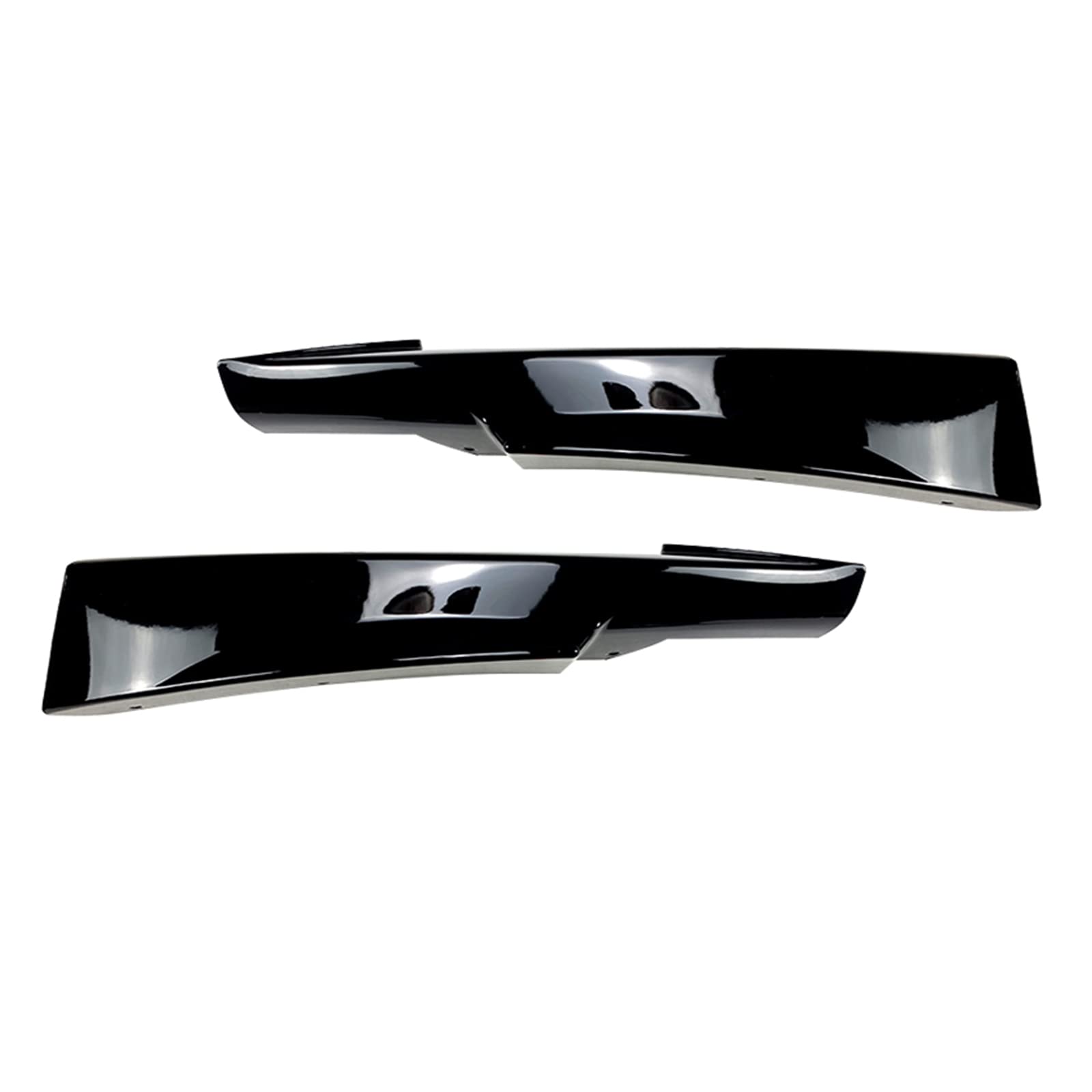 09-12 Bmw E90 E91 LCI Msport Bumper Lip Splitter - Gloss Black - Image 2