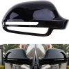 Audi Mirror Cover Caps For Q3/ A3 8P /A4 B8 /A5 S5/ A6 S6 C6 - Gloss Black