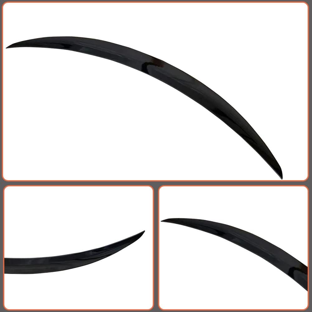 MMercedes Benz C Class W206 AMG Style Boot Spoiler - Gloss Black - Image 3