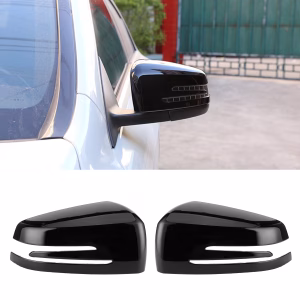 Mercedes Benz Mirror Covers For W176/ W246 /W212 /W204/ C117 /X156 /X204/ W221 /C218 /CLA /GLA Class - Gloss Black