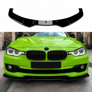 Bmw F30 Non Msport AC Front Bumper Lip - Gloss Black