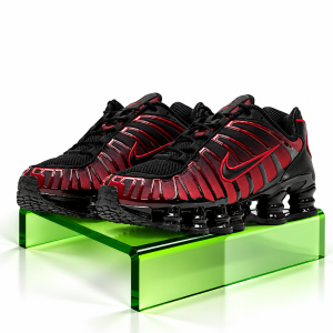 Nike Shox TL Trainers "Black-University Red"  Sneakers